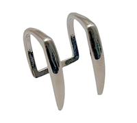 YIGZYCN Edgy serpente dente labbro gioielli clip su materiali di rame accessori gioielli per eventi hip hop e uso quotidiano negazione piercing labbro cerchio, One Size, come descritto, come descritto