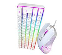 YIGZYCN Efficient Wireds Tastiere Combo per Lavoro Ergonomico Costruzione Spine Gioca Connectivitys Precisioni Cavi Tastiere Kit