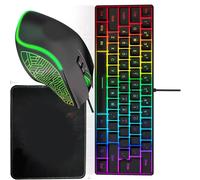 YIGZYCN Efficient Wireds Tastiere Combo per Lavoro Ergonomico Costruzione Spine Gioca Connectivitys Precisioni Cavi Tastiere Kit