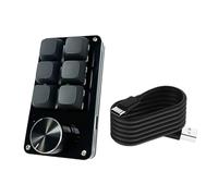 YIGZYCN Efficiente 3Key/4Key/6Key/8Key Tastiera Programmabile Con Unico Manopola Accessorio Meccanico di Gioco Per Semplificato Operare Programmabile Tastiera Macro