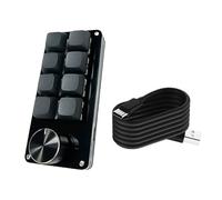 YIGZYCN Efficiente 3Key/4Key/6Key/8Key Tastiera Programmabile Con Unico Manopola Accessorio Meccanico di Gioco Per Semplificato Operare Programmabile Tastiera Macro