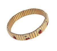 YIGZYCN Elastico Tema Frutta In Acciaio Inox Wristband Primavera Partito Monili Per Le Donne Alla Moda Accessori di Moda Idee Regali Accessorio