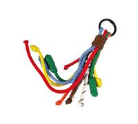 YIGZYCN Elegante Arcobaleno Corda Appesa Elegante Titolare Alla Moda Corda di Nylon Ciondolo Portachiavi Borsa Ornamento Accessorio Femminile Catena Gioielli Versatile