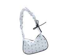 YIGZYCN Elegante borsa a tracolla casual da donna con interno spazioso con cinturino plissettato spaziosa borsa ascellare uso borsa a tracolla da sera comoda borsa ascellare, bianco