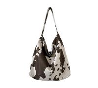 YIGZYCN Elegante borsa a tracolla in pelle scamosciata borsa ascellare spaziosa ascella per uso alla moda e pratico in varie occasioni di lavoro grande capacità, Caff