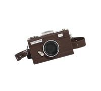 YIGZYCN Elegante borsa a tracolla per fotocamera retrò pratica borsa da donna in pelle PU con tasche multiple tracolla regolabile tracolla regolabile borsa da donna, Caff