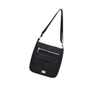 YIGZYCN Elegante borsa da donna con tracolla ergonomica, leggera, per tutti i giorni, con cerniera sicura, borsa a tracolla, Nero