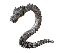 YIGZYCN Elegante braccialetto unisex a tema drago, in rame, braccialetto attraente per feste di compleanno