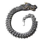 YIGZYCN Elegante braccialetto unisex a tema drago, in rame, braccialetto attraente per feste di compleanno