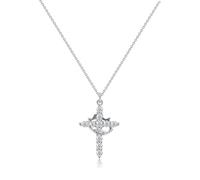 YIGZYCN Elegante collana girocollo con ciondolo a forma di croce con elegante accessorio per donne alla moda per uso quotidiano casual