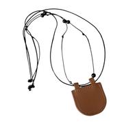 YIGZYCN Elegante portafoglio in pelle robusta per auricolari e monete, design pratico per la comodità di tutti i giorni, piccola borsa lunga, Marrone