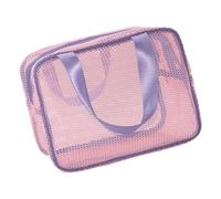 YIGZYCN Elegante rete trasparente da spiaggia, da donna, pieghevole, da viaggio, palestra, resistente all'acqua, organizer a rete