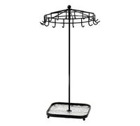 YIGZYCN Espositore per gioielli rotante Organizzatori staccabili in metallo acrilico per collane bracciali orecchini vetrina girevole espositore per gioielli a 360 gradi