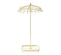 YIGZYCN Espositore per gioielli rotante Organizzatori staccabili in metallo acrilico per collane bracciali orecchini vetrina girevole espositore per gioielli a 360 gradi