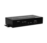 YIGZYCN Facile da usare YPbPr/VGA Scart al convertitore di porta HDTV con opzione di doppio ingresso Adattatore di conversione portatile Convertitore video nero