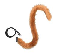 YIGZYCN Fasce per capelli con orecchie di topo e coda di animale in finta pelliccia, per Halloween, Natale, feste in costume