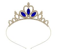 YIGZYCN Fascia per capelli con cuore luccicante con corone da regina, accessori per feste di Halloween, accessori per cosplay, feste a tema