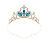 YIGZYCN Fascia per capelli con cuore luccicante con corone da regina, accessori per feste di Halloween, accessori per cosplay, feste a tema