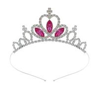 YIGZYCN Fascia per capelli con cuore luccicante con corone da regina, accessori per feste di Halloween, accessori per cosplay, feste a tema