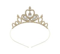 YIGZYCN Fascia per capelli con cuore luccicante con corone da regina, accessori per feste di Halloween, accessori per cosplay, feste a tema