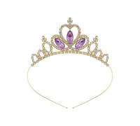 YIGZYCN Fascia per capelli con cuore luccicante con corone da regina, accessori per feste di Halloween, accessori per cosplay, feste a tema