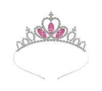 YIGZYCN Fascia per capelli con cuore luccicante con corone da regina, accessori per feste di Halloween, accessori per cosplay, feste a tema