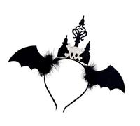 YIGZYCN Fascia unica a tema pipistrello, comoda da indossare, decorazione per capelli, per bambini, adolescenti, feste di Halloween, feste di Halloween, morbide fasce per capelli