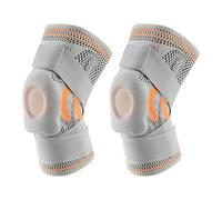 YIGZYCN Ginocchiera sportiva con stabilizzatori a molla rotula manica elastica per donne uomini basket corsa ciclismo sport brace supporti con stabilizzatori laterali