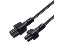 YIGZYCN IEC320 3Pin Maschio A IEC320 C5 Femmina Cloverleafs Cavo di Alimentazione Per Laptop Notebook Adattatori di Alimentazione