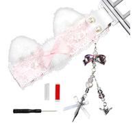 YIGZYCN Installazione facile di ornamento del nastro di Keyset del tessuto lavabile a macchina per il telelavoro Play Play Keyset host