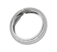 YIGZYCN Lussuoso polsino largo a righe con perle metallizzate con dettagli a goccia e design aperto per l'uso quotidiano Bracciale aperto a righe larghe braccialetto unico con perle a goccia, Misura