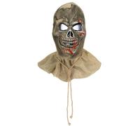 YIGZYCN Maschera spaventapasseri orribile a testa intera con teschio, maschera in maschera, caschi spaventosi, per Halloween, cosplay, feste in costume, oggetti di scena per adulti