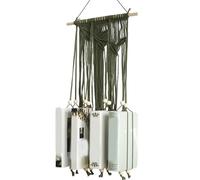 YIGZYCN Minimalisti Macrames Mensola Appeso Per Decorazioni Domestiche Nappe Tessute Corda di Cotone Arazzi Da Parete Appendini Libro Rack di Immagazzinaggio Angolo Lettura Decors