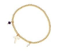 YIGZYCN Perline materiali naturali design artistico oro accento croci per feste estive croci perline accessorio, Misura unica, come descritto