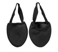 YIGZYCN Pirouette - Scarpe da ballo con mezza suola, per balletto lirico, stile contemporaneo, scarpe da ballo elasticizzate, per ragazze e donne, Nero antiscivolo, Small
