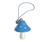 YIGZYCN Portachiavi a forma di fungo in resina, multiuso, clip per borsa per studenti e adolescenti, decorazione portatile alla moda, regalo unico per compleanno, Blu, keychain