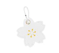 YIGZYCN Portachiavi in pelle flessibile a forma di fiore portachiavi in pelle PU Access Card portachiavi per ragazze donne coperture protettive chiave da viaggio organizzatori chiave