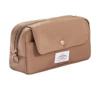 YIGZYCN Portamatite alla moda con design salvaspazio ampio accessorio portatile per scuola e materiale artistico per uso quotidiano, Colore caffè.