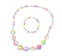 YIGZYCN Pratica collana di perline e set colorato collana di perline Festival gioielli set adatto per la celebrazione