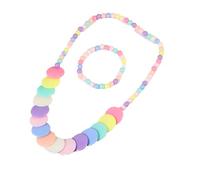 YIGZYCN Pratica collana di perline e set colorato collana di perline Festival gioielli set adatto per la celebrazione
