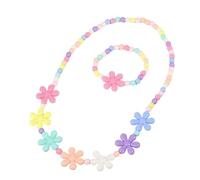 YIGZYCN Pratica collana di perline e set colorato collana di perline Festival gioielli set adatto per la celebrazione