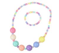 YIGZYCN Pratica collana di perline e set colorato collana di perline Festival gioielli set adatto per la celebrazione