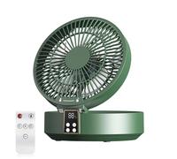YIGZYCN Radiatori d'aria da tavolo USB con telecomando con funzione timer Batteria pieghevole da 4000 mAh Rotazione automatica a 120 ° Ventola a 3 velocità Ventilatore da tavolo con telecomando con