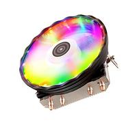 YIGZYCN RGB CPU Radiatore Fan Basso Profilo di Raffreddamento Pwm 4Pin Per LGA 1150 1151 1155 1200 1366 2011 X79 X99 AM3 AM4 2/4 Heatpipes Rgb Fan Controller Controllo Computer Case Pc Raffreddamento