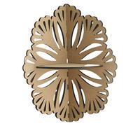 YIGZYCN Scaffale angolare in legno intagliato a forma di fiore in cristallo, per camera da letto, soggiorno, decorazione