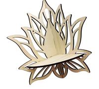YIGZYCN Scaffale angolare scavato del fiore scaffali galleggianti di legno scaffale di stoccaggio di cristallo per gli organizzatori del supporto delle piante Decors decorativo scaffale galleggiante