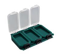 YIGZYCN Scatola visibile per esche da pesca, esche da pesca, ganci, custodia multi scomparto a doppio lato, set professionale e per principianti