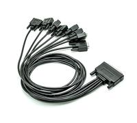 YIGZYCN Scheda adattatore da PCIe a DB9 a 8 porte, convertitore RS232 ad alta velocità per trasferimento dati industriali e laboratori server