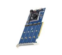 YIGZYCN Scheda di espansione Pcie NVME PLX88024 Hard Disk Splitting Pcie a NVME Scheda di espansione dissipatore di calore a copertura completa