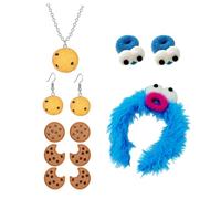 YIGZYCN Set di gioielli bohémien da donna, alla moda, con collana, braccialetto, orecchini, occhiali da sole, fascia per capelli, set regalo, Pietra